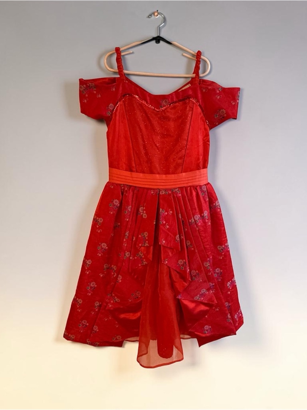 Authentic Disney Parks Elena of Avalor Costume Princess Dress Girls Large Red
